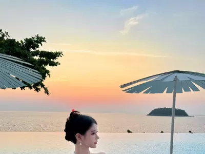 The most beautiful sunset restaurant in Phuket, Kata Rocks