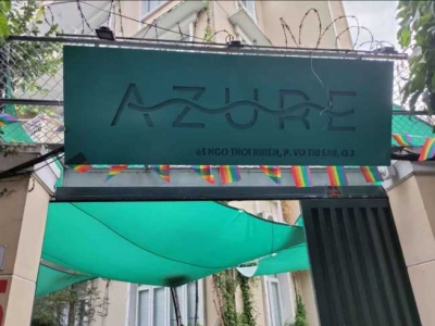 AZURE Bar in District 3 of Ho Chi Minh City, a pool bar where muscular boys gather