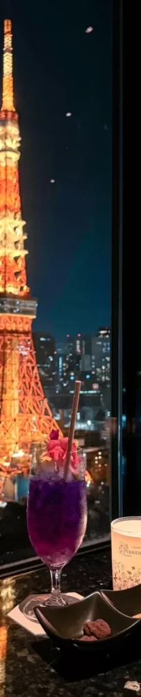 Sky Lounge Stellar Garden is a sky bar with a panoramic view of Tokyo Tower