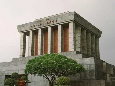 Ho Chi Minh Mausoleum, a Soviet-style building in Vietnam