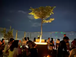 Blank Lounge bar? on the 75th floor overlooks the most beautiful night view of Ho Chi Minh City